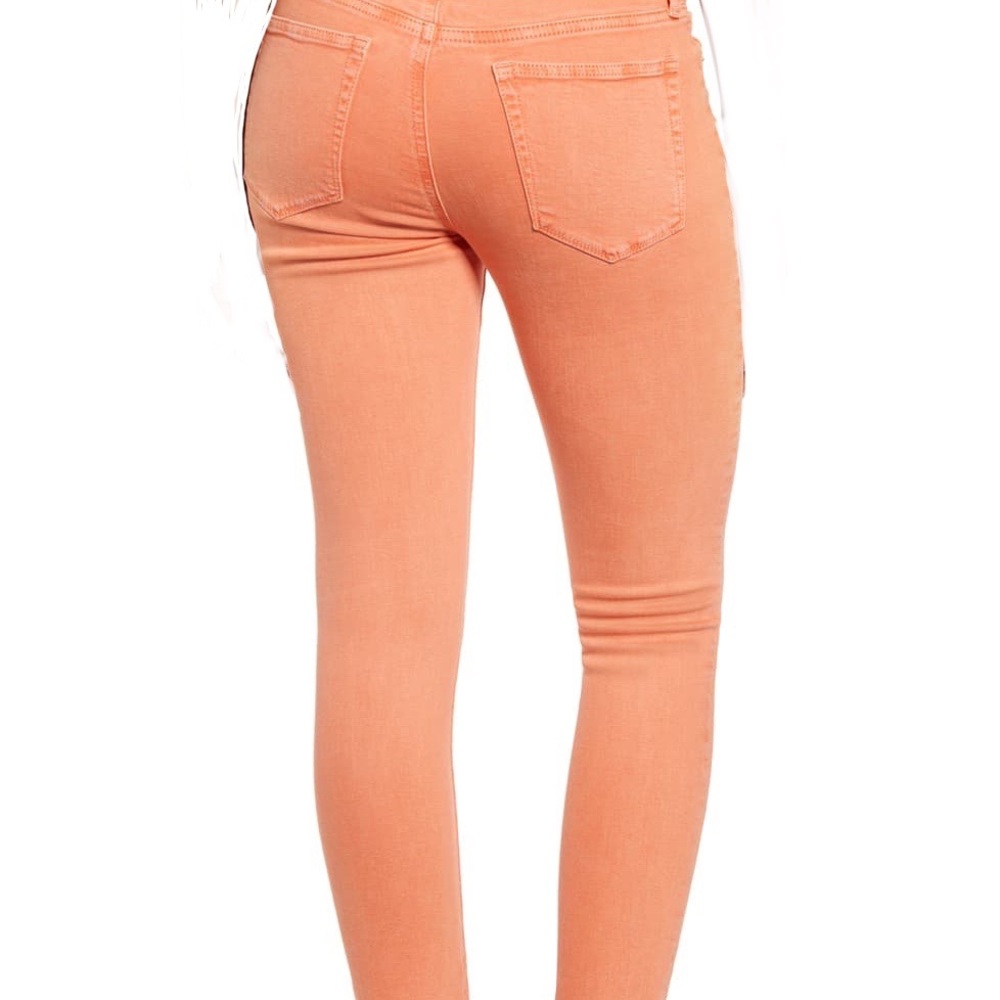 Peach colored jeans /denim